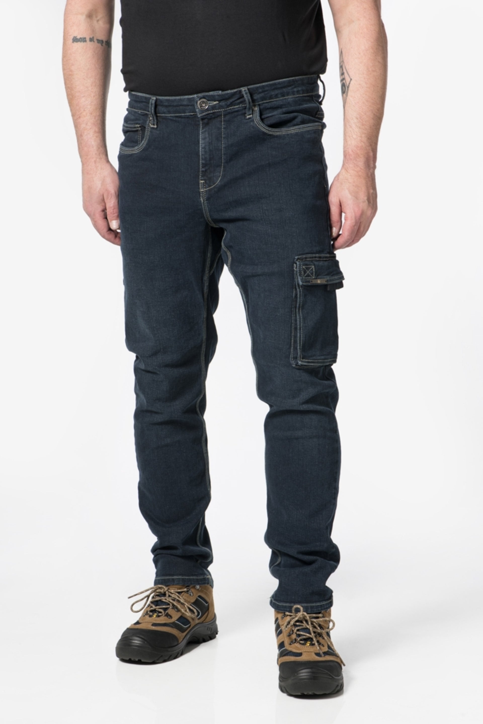 David Hose - Herren - R12 - Stretch Denim - Mittelblau