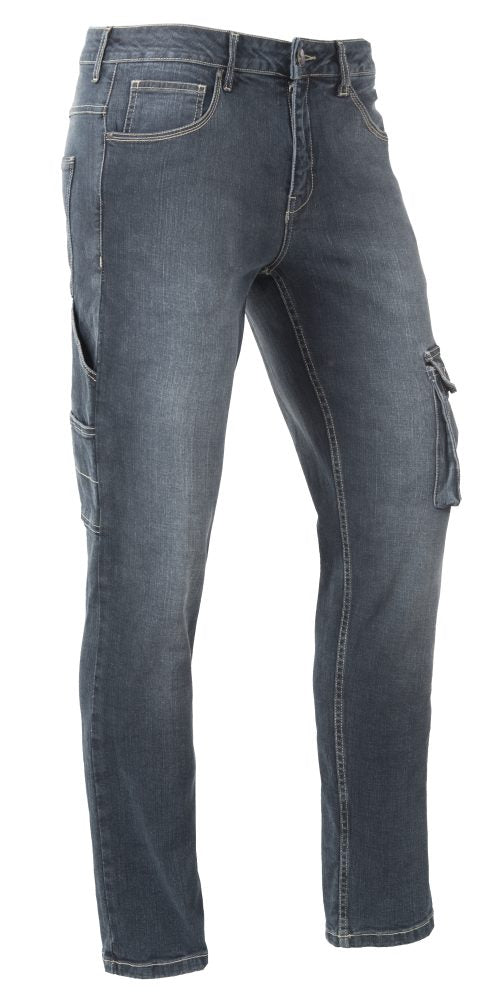 David Pants - Heren - R12 - Stretch Denim - Medium Blauw