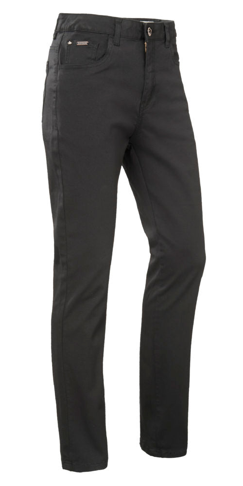 Lily Pants - Women - E14 - Stretch Cotton Twill - Black