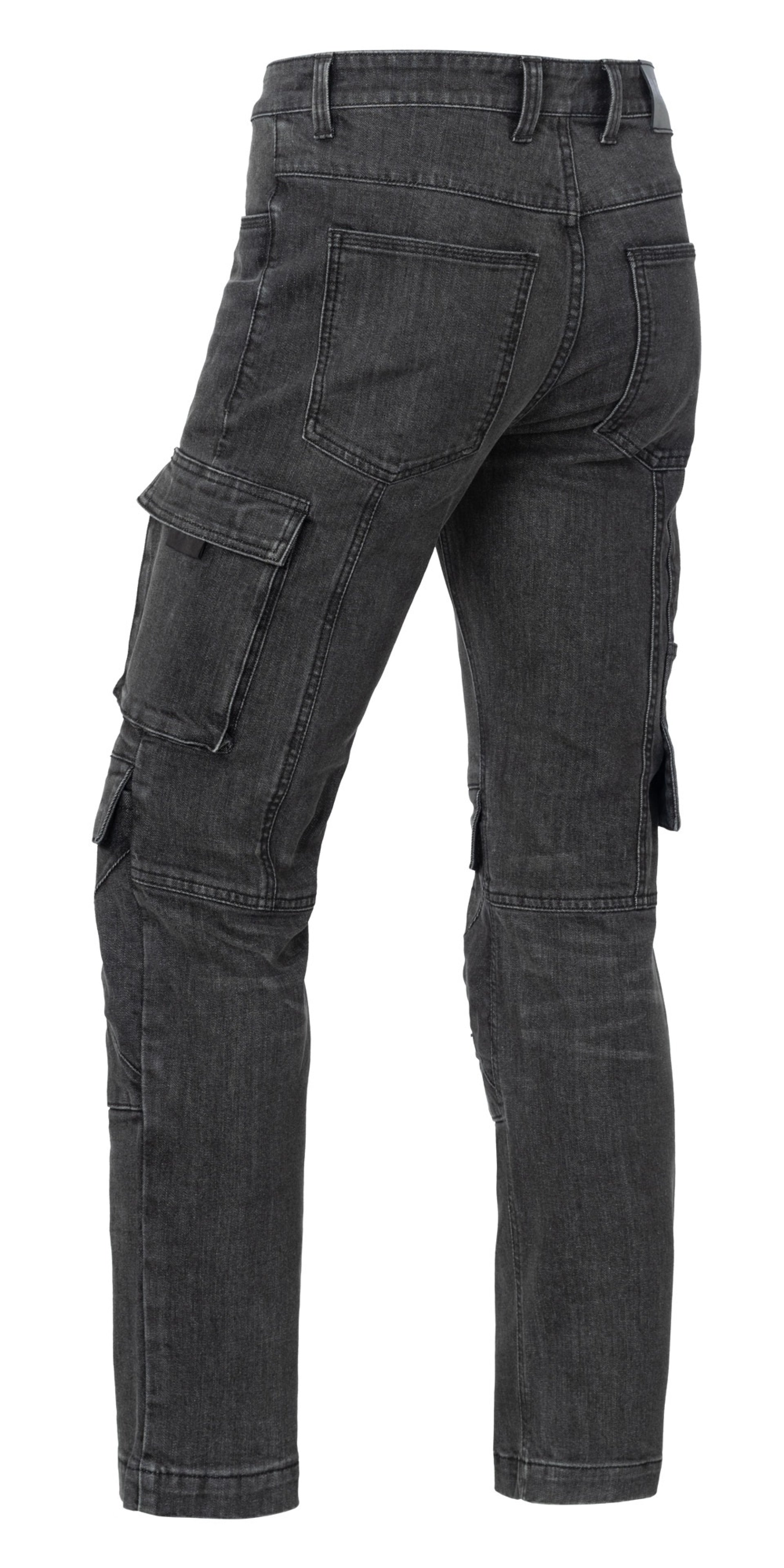 Rick Pants - Men - X35 - Stretch Denim - Black/Grey