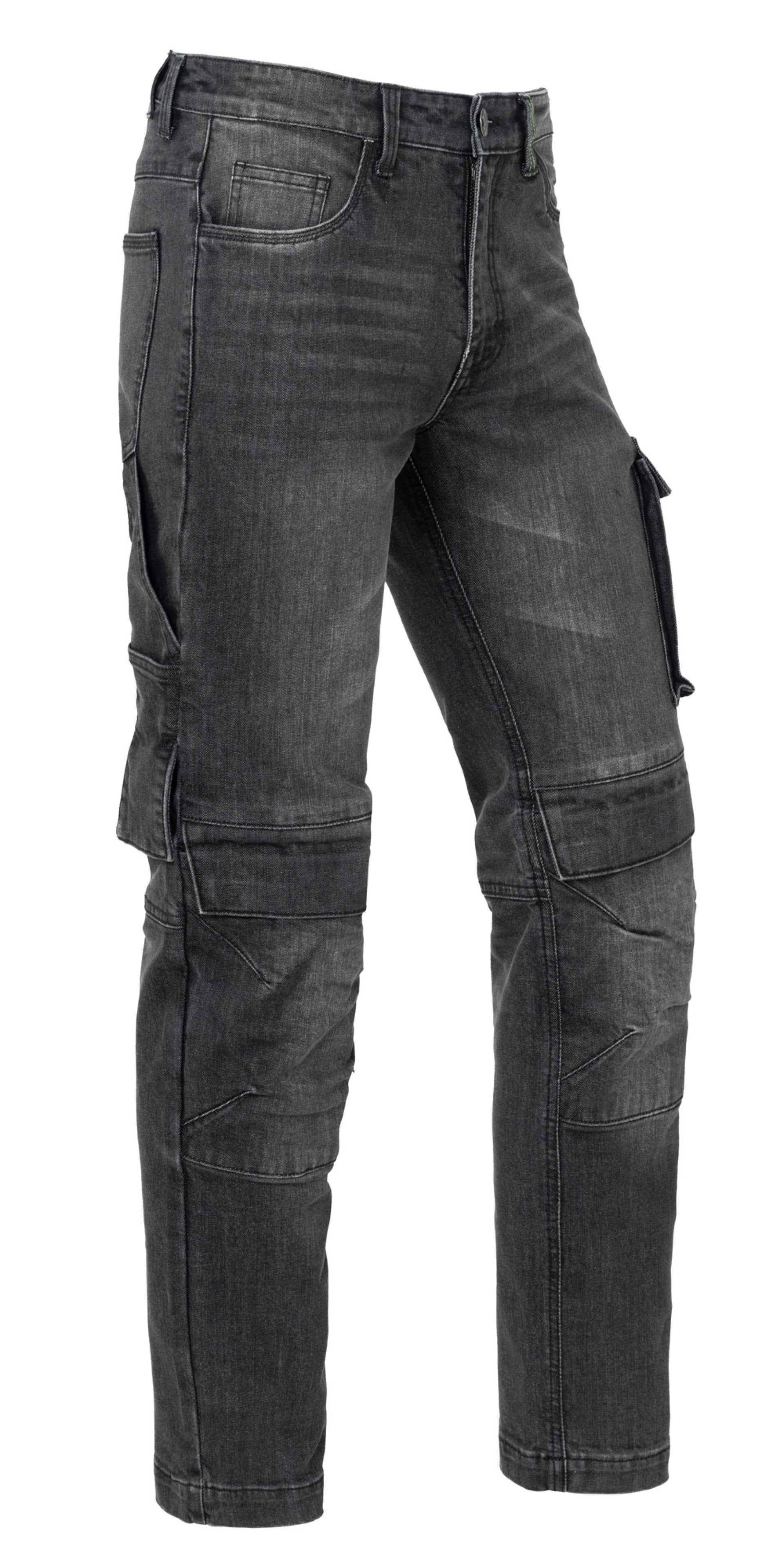 Rick Pants - Herren - X35 - Stretch Denim - Schwarz/Grau